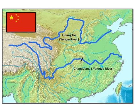 what are the two major rivers in ancient china